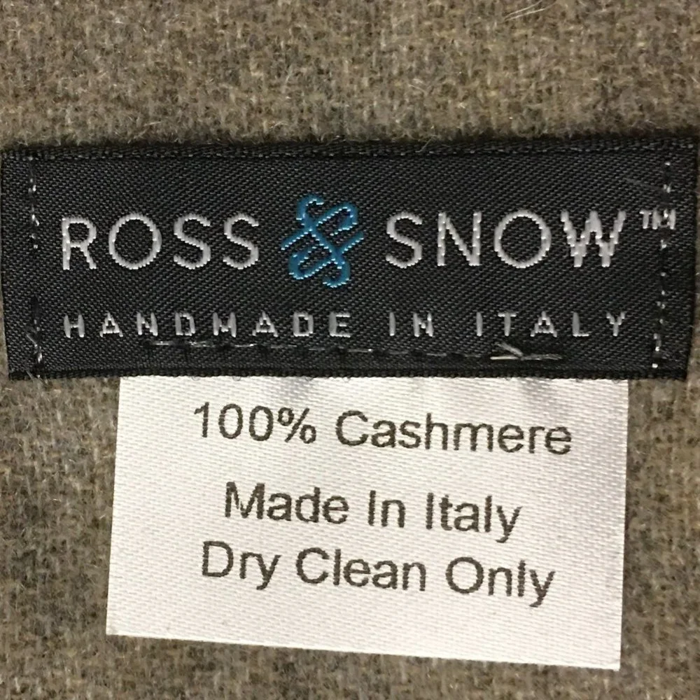𝐑𝐎𝐒𝐒 ✳ 𝐒𝐍𝐎𝐖 100% Cashmere Unisex Inverno Scarf - NEW!!!
